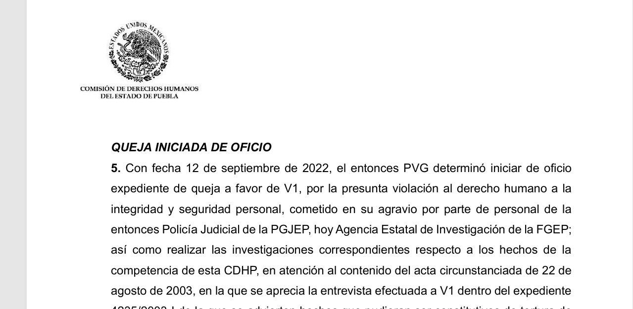 Caso de tortura de 2003 abre la agenda 2026 de la CEDH