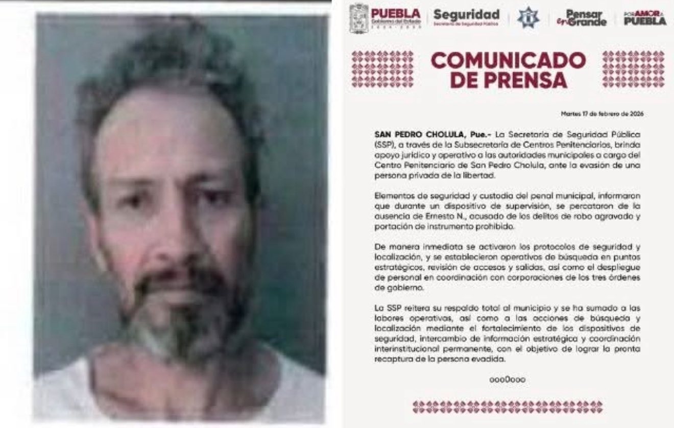 Evasión en penal de Cholula abre debate sobre control de Ceresos municipales