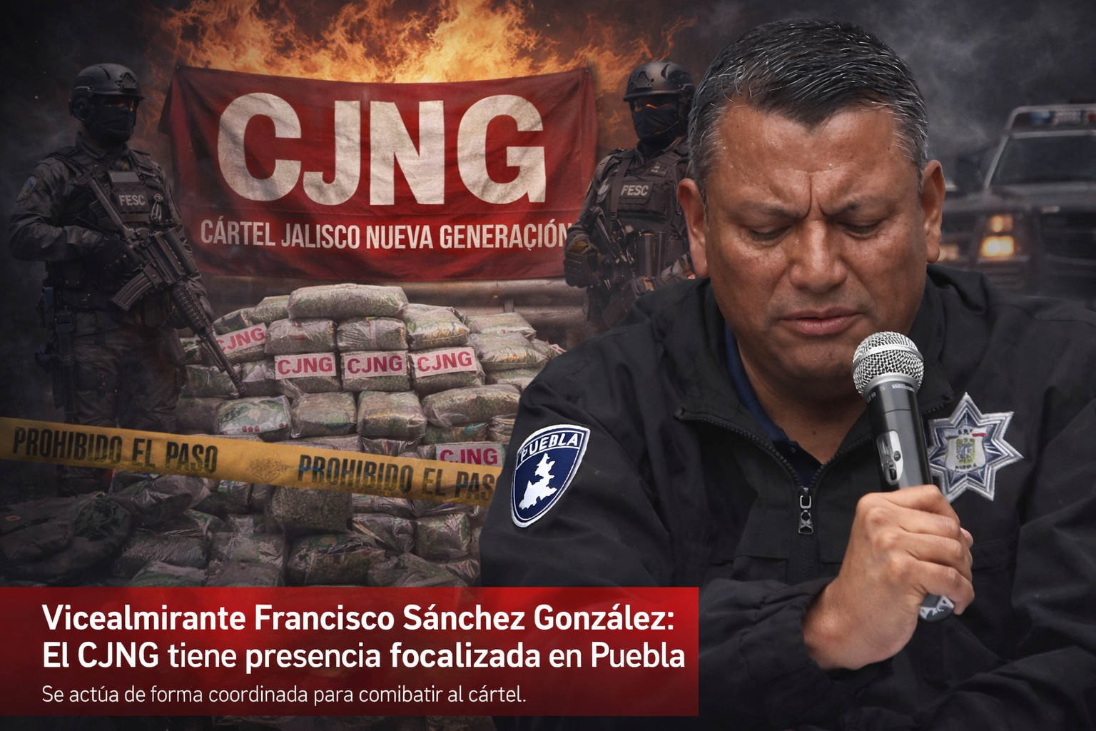 CJNG opera en Puebla y se combate, afirma SSP