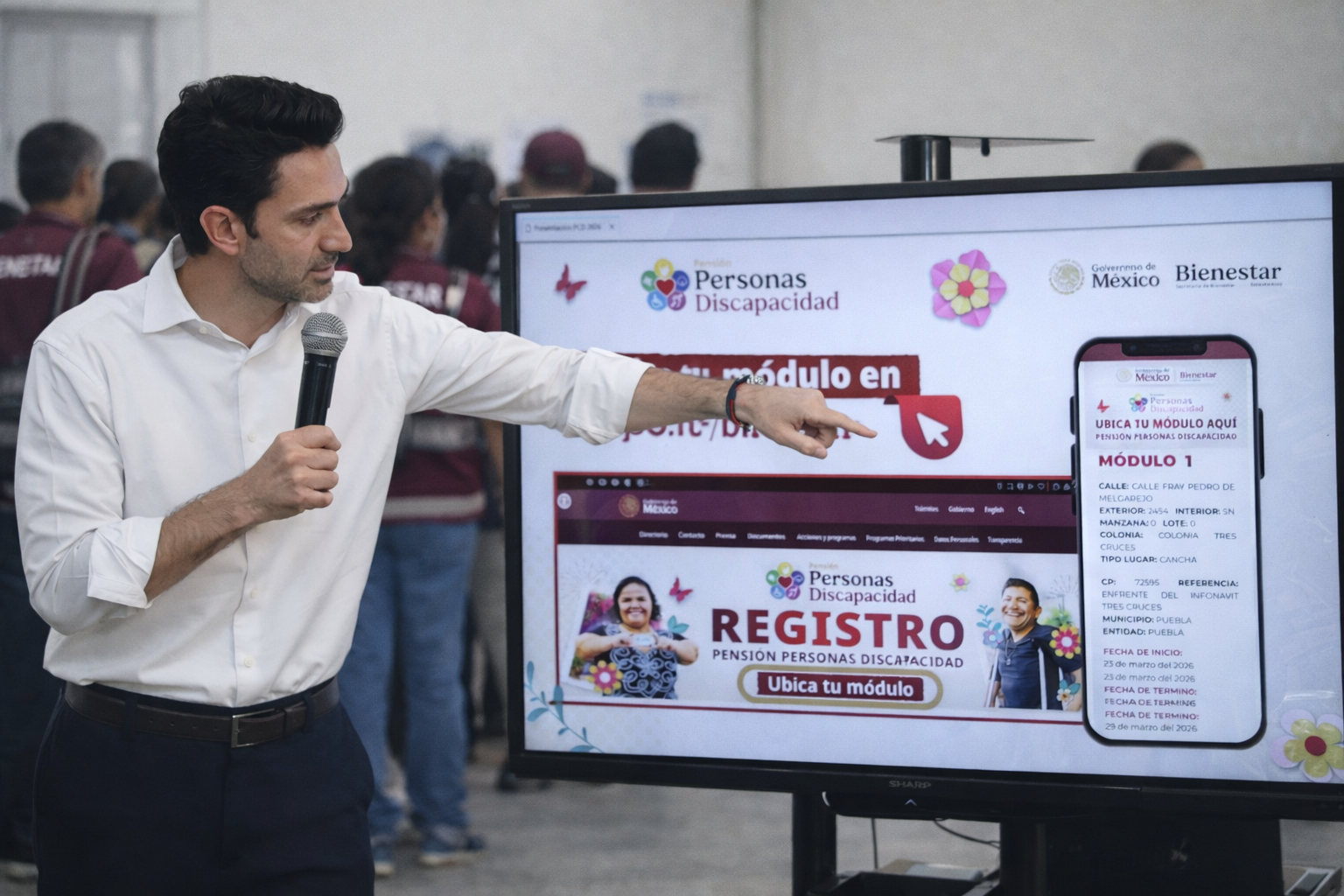 Inicia en Puebla registro a pensión para discapacidad